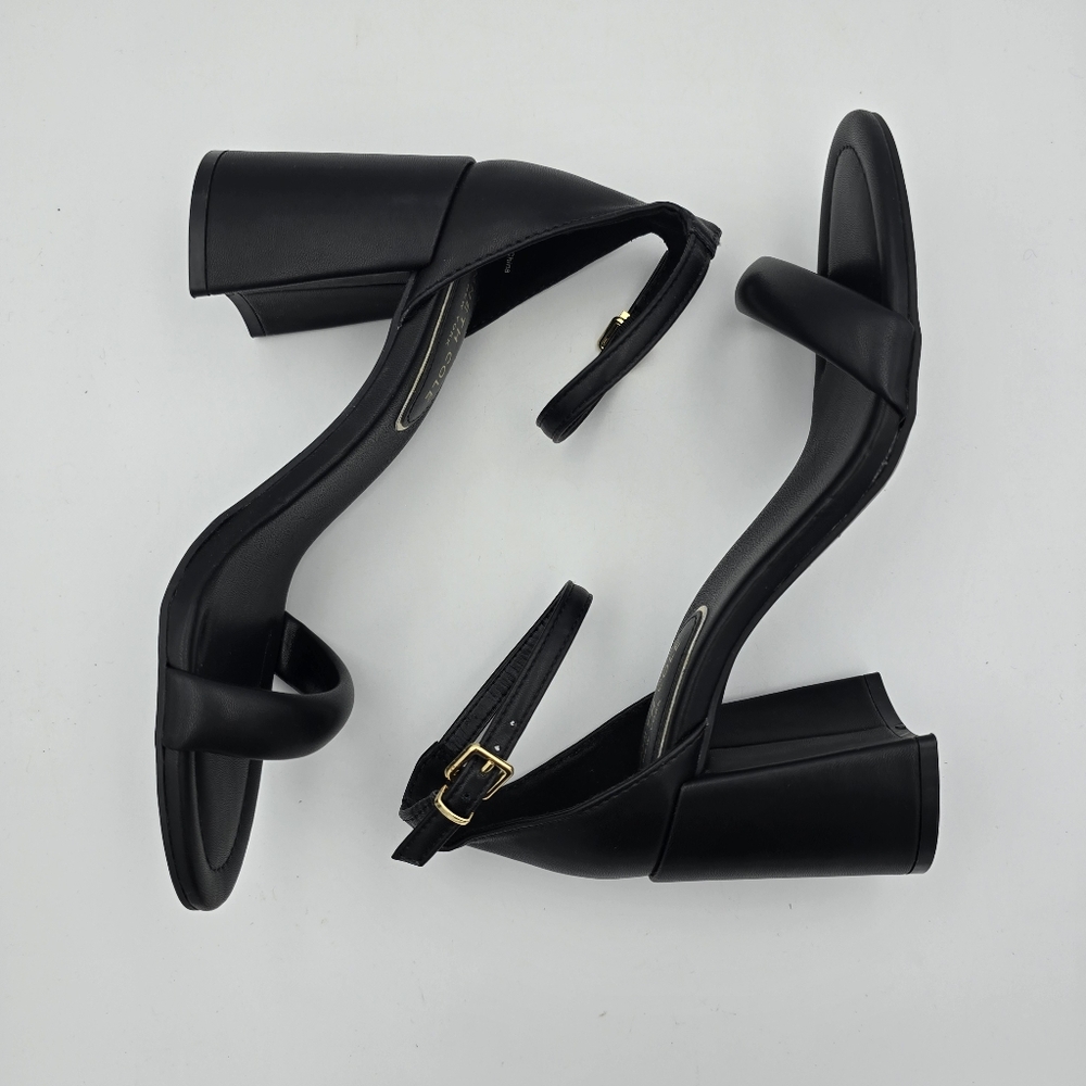 Like New Kenneth Cole New York Luisa Block Heel Ankle Strap Sandals - Picture 12 of 16